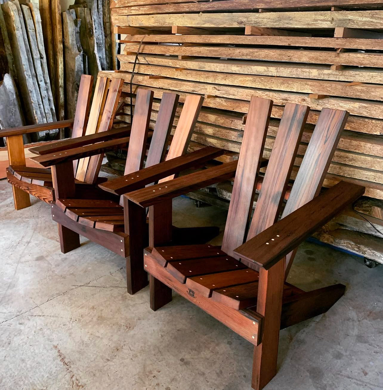 1800s Wine Tank Adirondack Chair