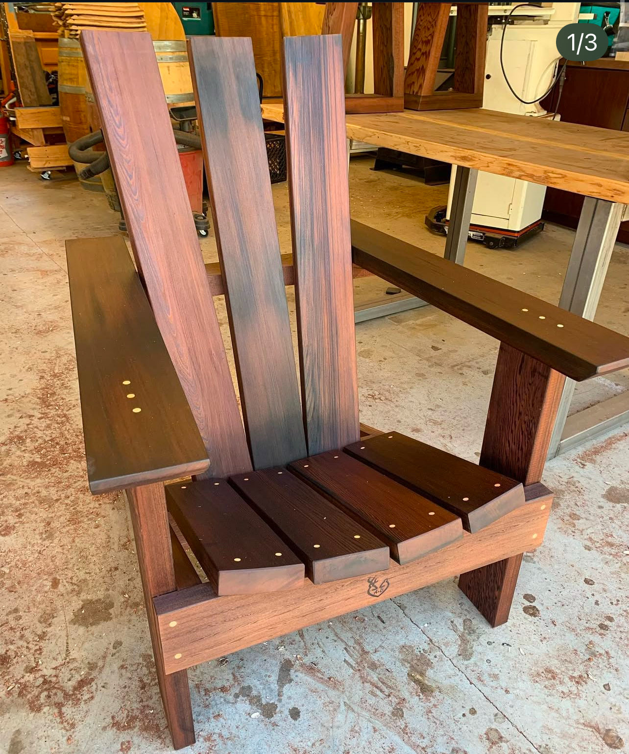 1800s Wine Tank Adirondack Chair