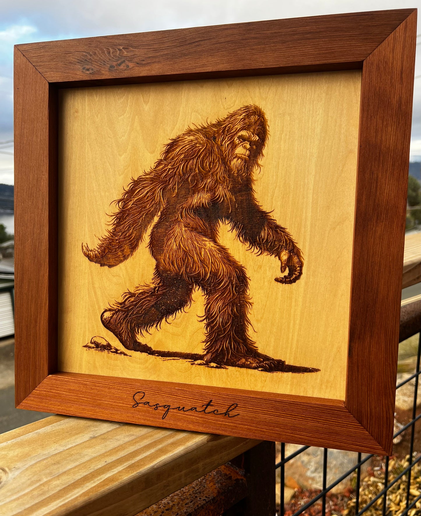 Sasquatch Laser Art