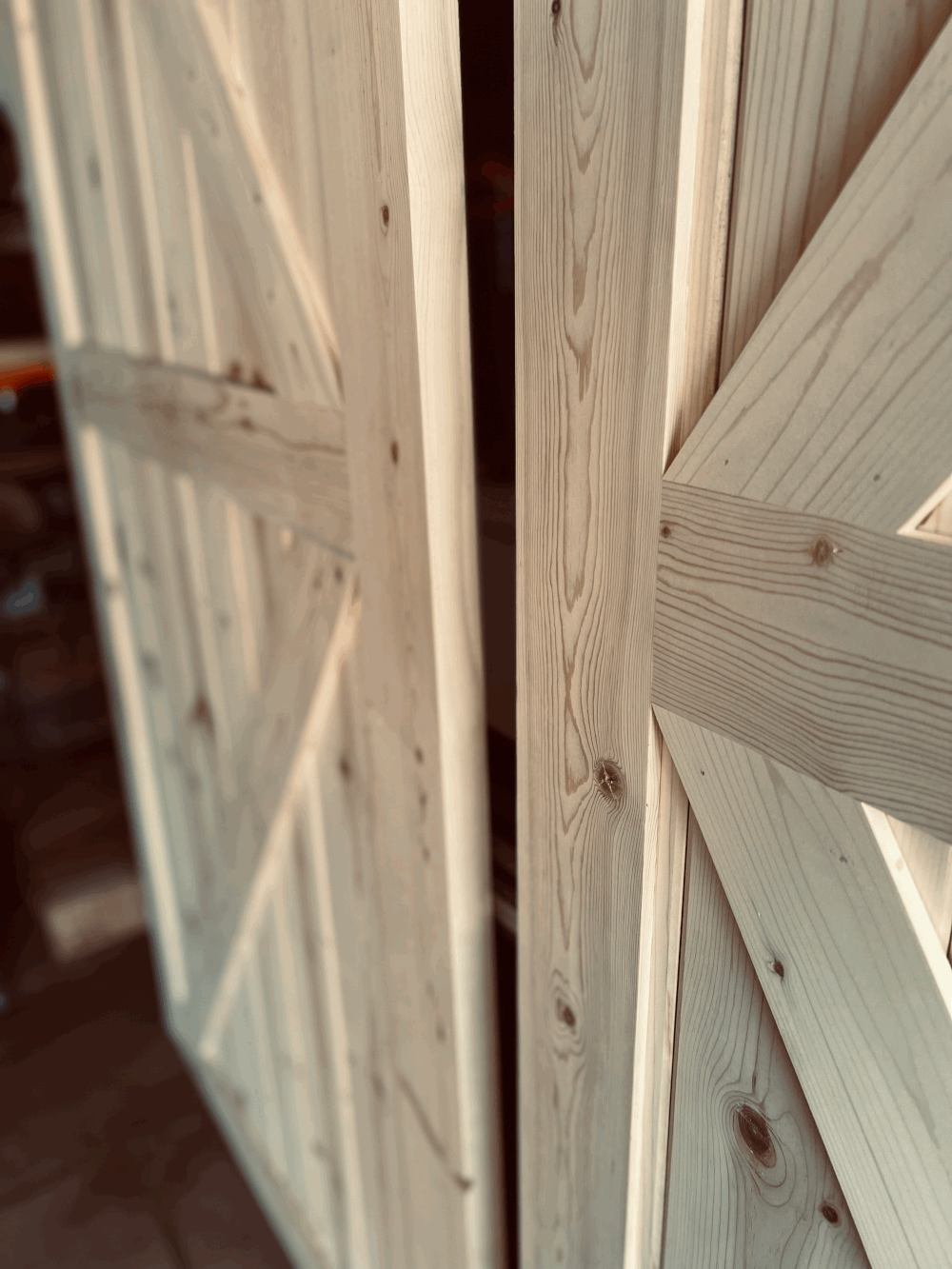 Custom Barn Door w/sliding hardware starts at just $285 (with a $100 deposit)