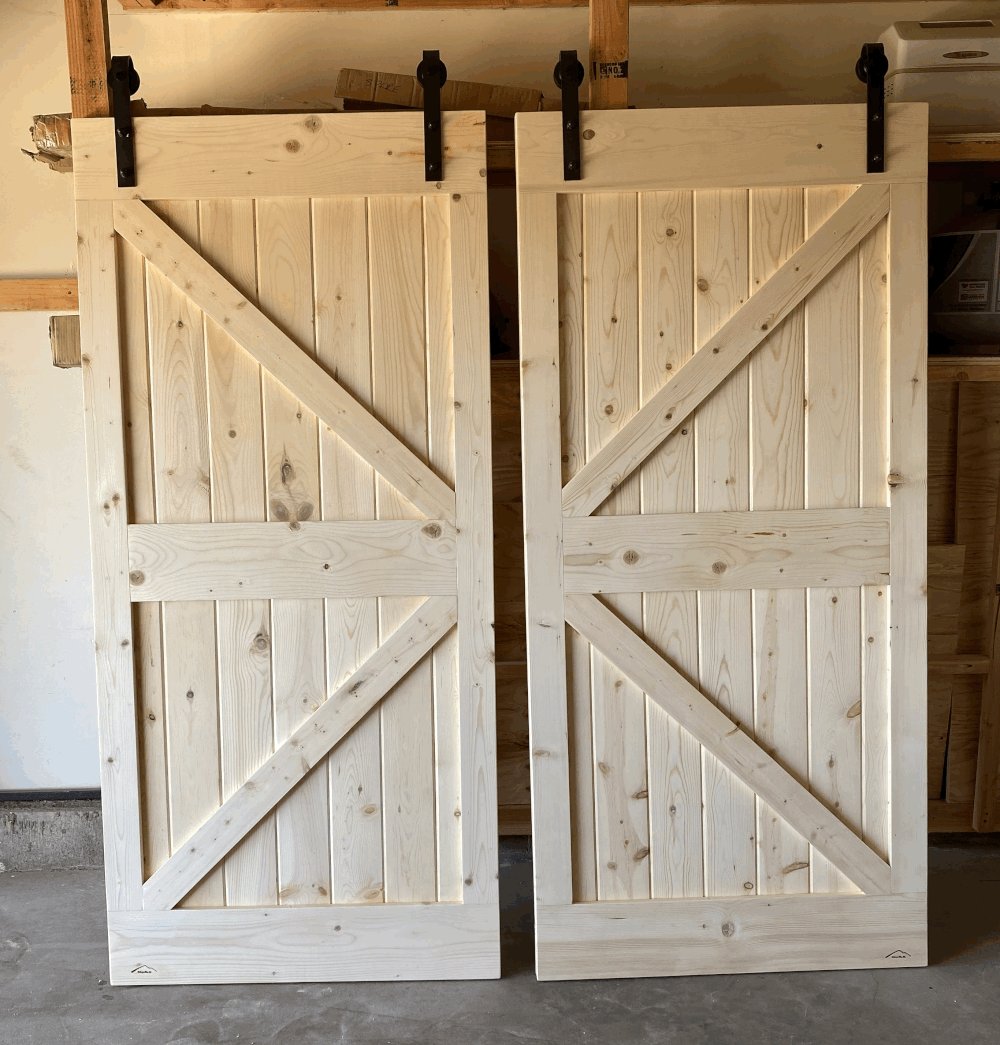 Custom Barn Door w/sliding hardware starts at just $285 (with a $100 deposit)